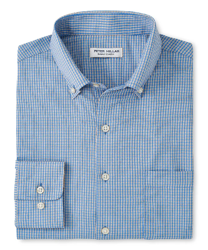 Peter Millar Long Sleeve 'Barrie' Button Down Collar Performance Sport Shirt