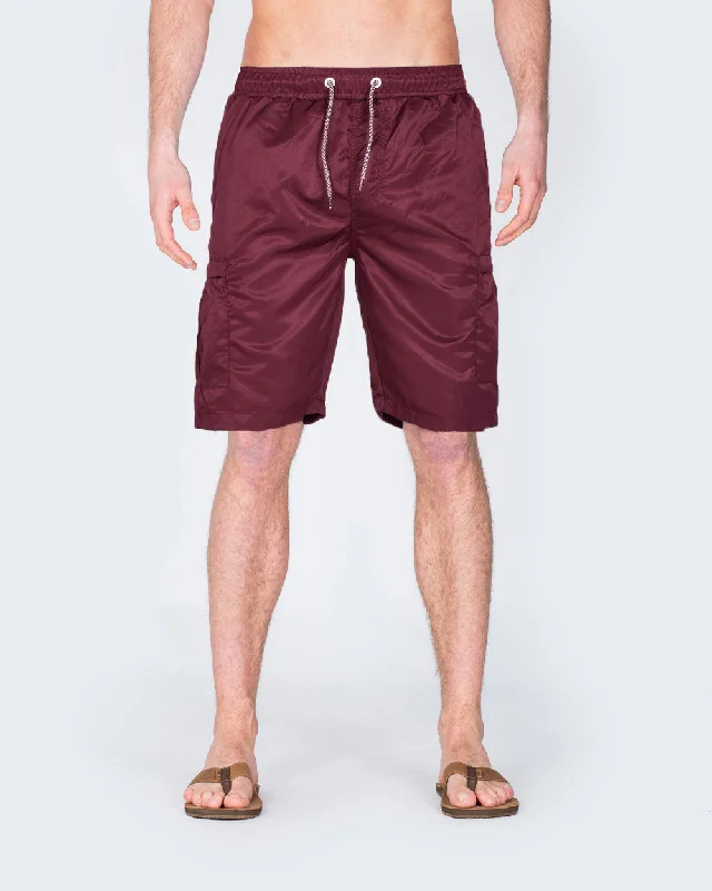 2t Tall Cargo Swim Shorts (burgundy)